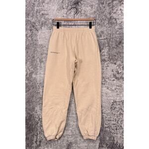 Pangaia Pants XS Unisex Cream Drawstring Waist Jogger Sweatpants